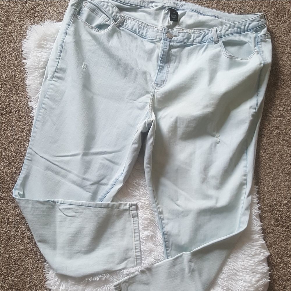‎Lane Bryant Skinny Light Wash Jeans Size 28